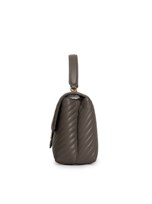 Borsa Big Lady Love Puff Chevron Grigio PINKO | 100042 A0GKK33Q